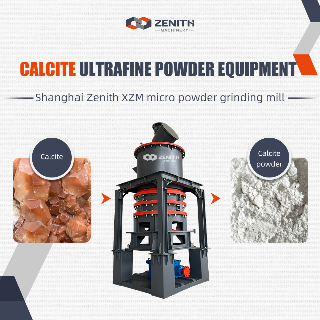 XZM1250 Ultrafine Grinding Mill installed in a fluorspar processing plant in Thailand, showing the compact vertical structure and feeding system.